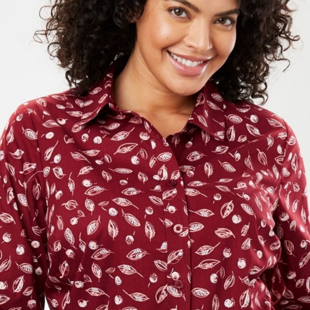 NWT 14/16 Cotton shirt long sleeve - Picture 3 of 8